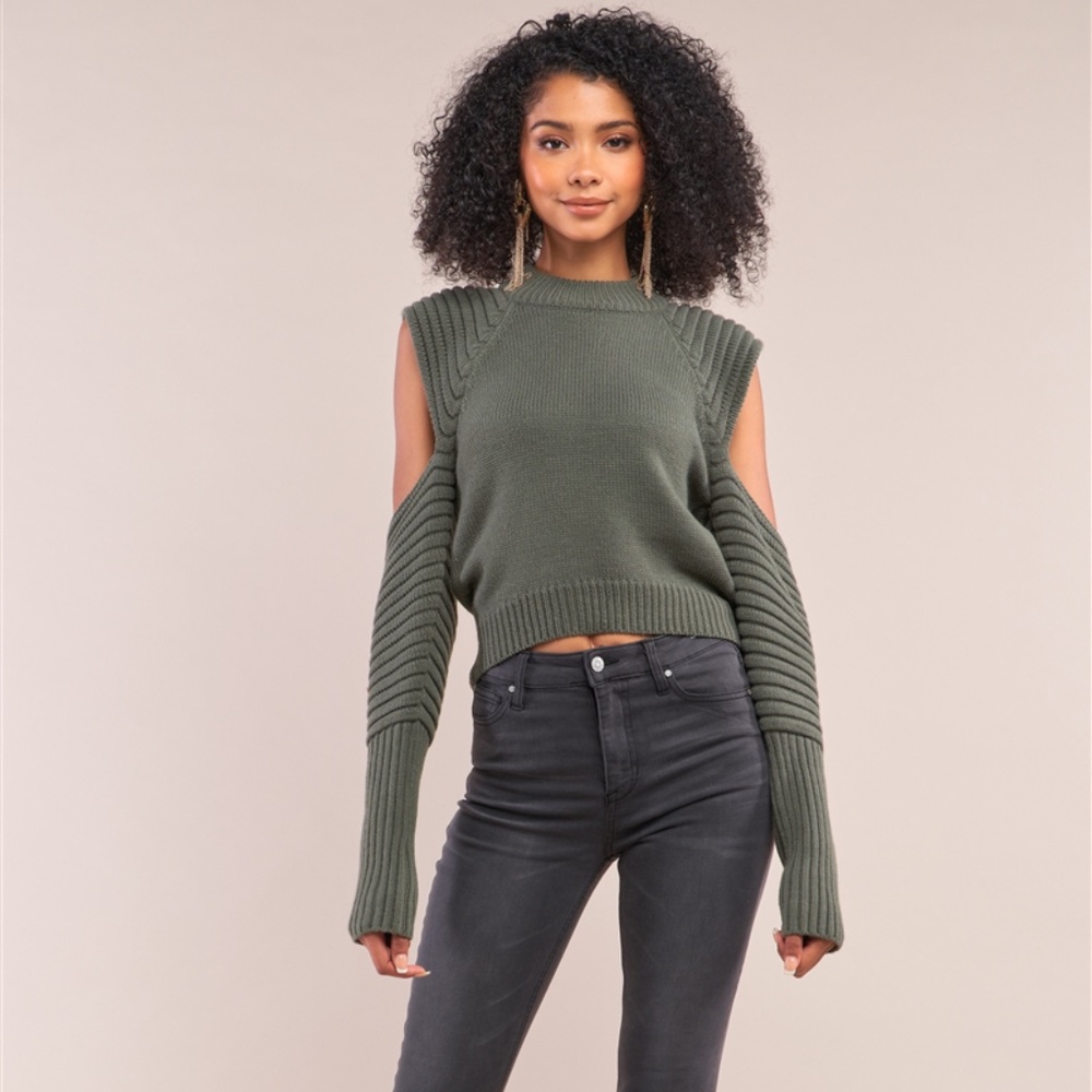 Olive Knit Sweater